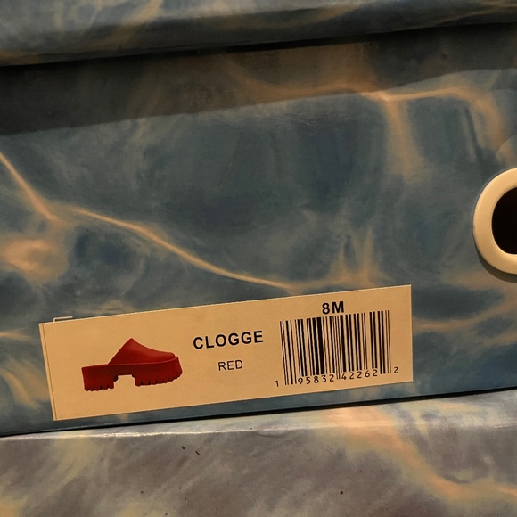 Jeffrey Campbell Clogge in Red NIB - Picture 9 of 9